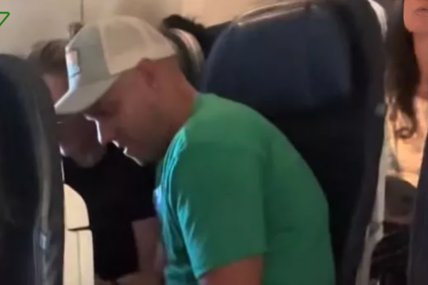 Man Cheating on Airplane