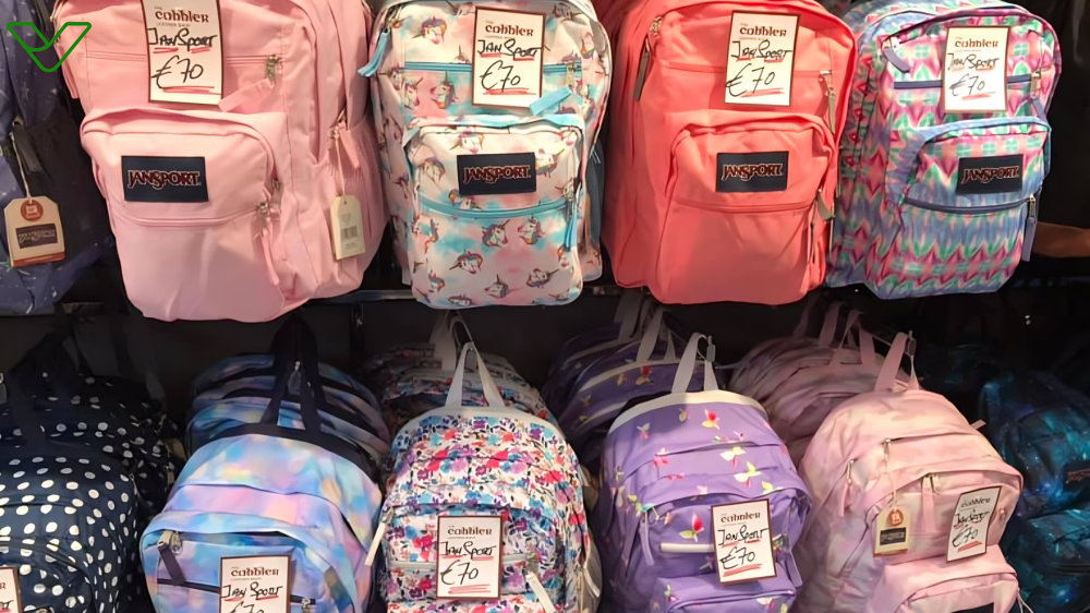 Jansport Pink Bow Backpack